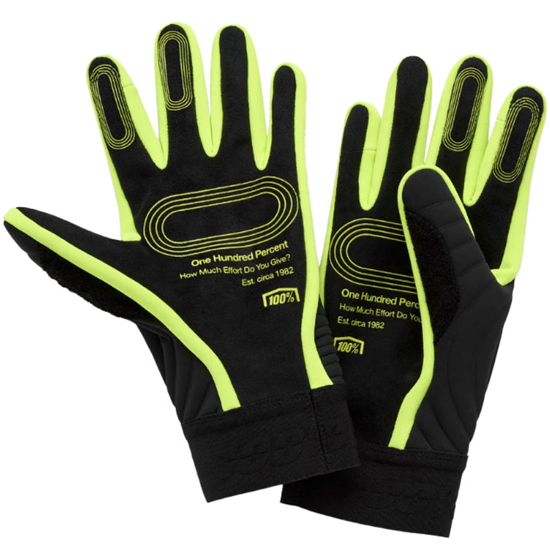 100% - USA BRISKER EXTREME motokrossz kesztyű fluo sárga-fekete