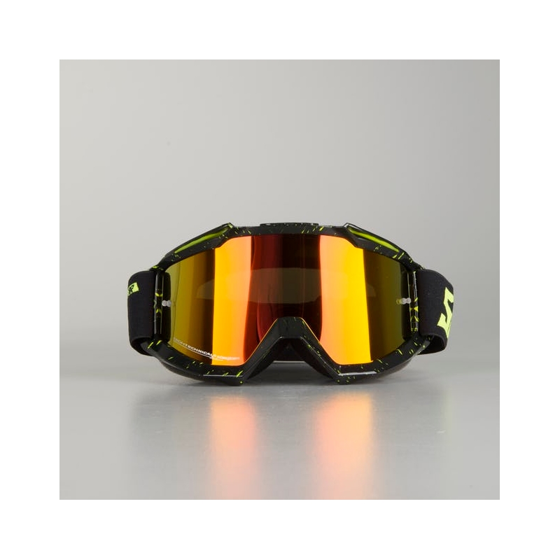 Motocross szemüveg Shot Iris Scratch fekete-fluo sárga