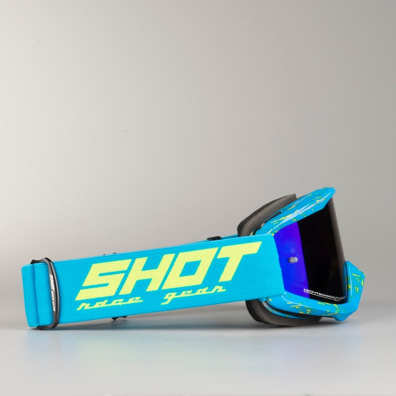 Motocross szemüveg Shot Iris Scratch kék-fluo sárga eladás kiárusítás