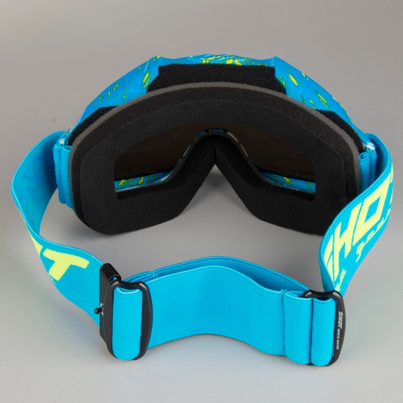 Motocross szemüveg Shot Iris Scratch kék-fluo sárga eladás kiárusítás