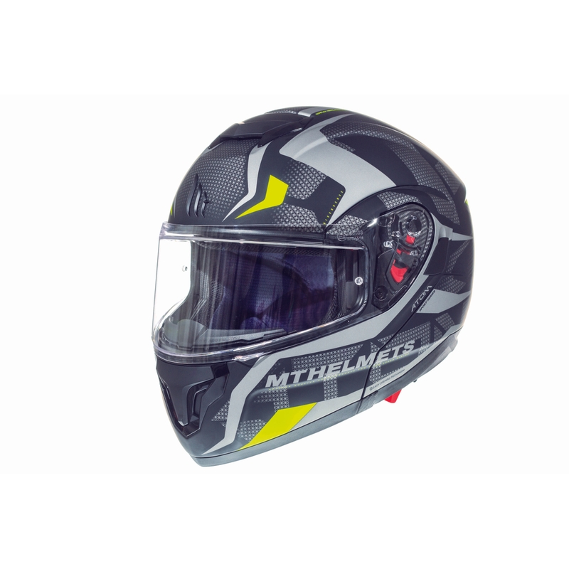 MT Atom Divergencia motorkerékpár flip-up sisak szürke matt - II. osztály