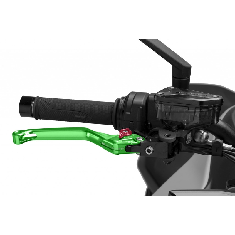 Brake lever without adapter PUIG 4.0 hosszú green/red