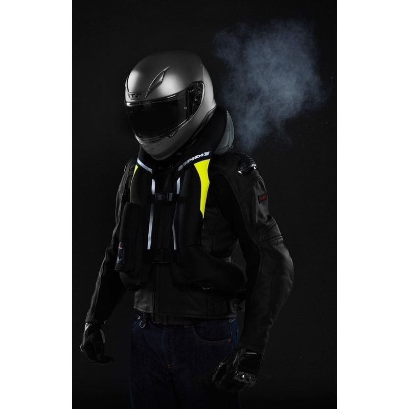 Mellény légzsákkal SPIDI Air DPS CE fekete-fluo sárga