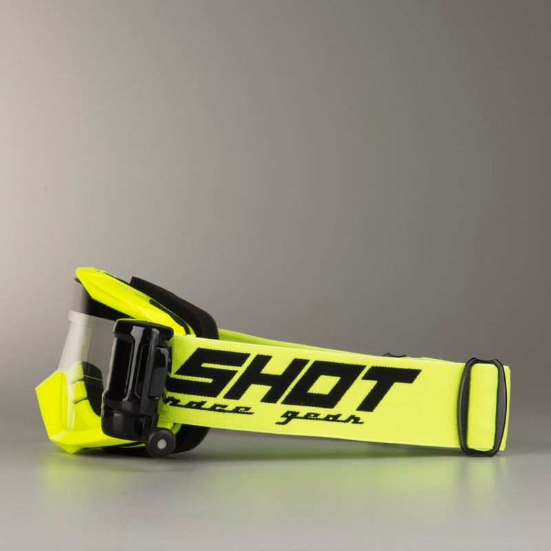 Motocross szemüveg lőtt roham roll-off fluo sárga