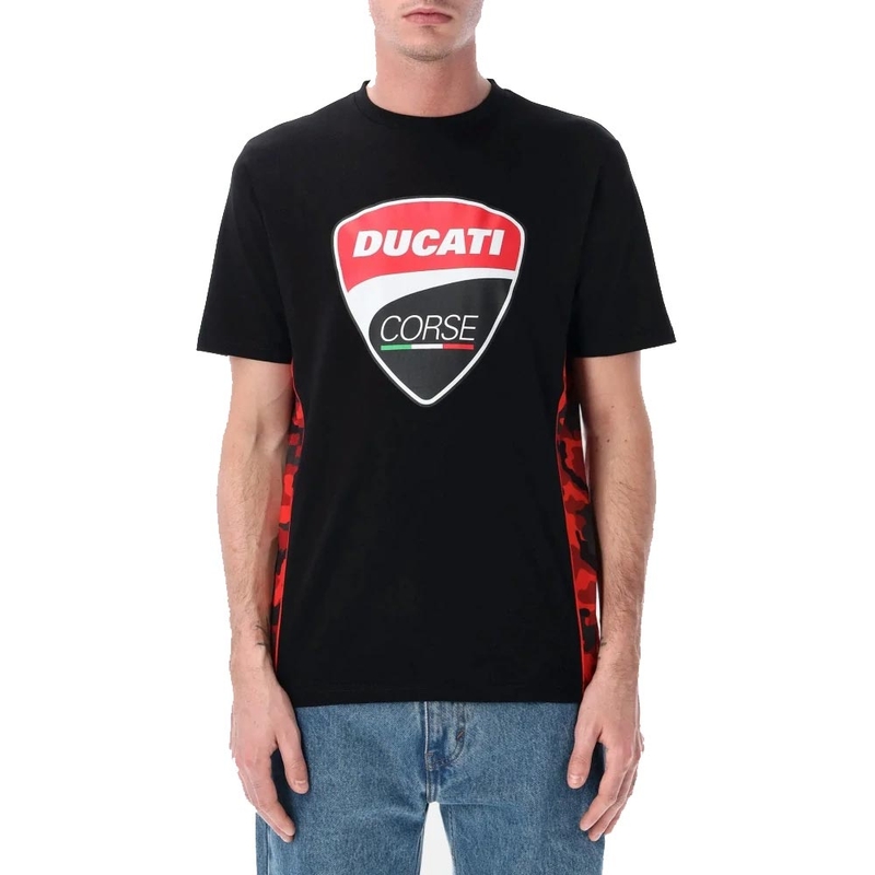 Ducati Corse CAMU DETAILS póló fekete