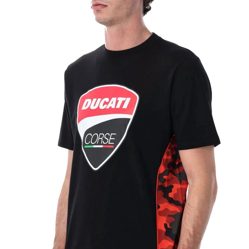 Ducati Corse CAMU DETAILS póló fekete