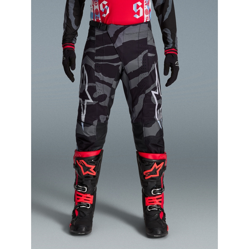 Alpinestars Techstar limitált kiadás Beast Coast motokrossz nadrág szürke-fekete-narancssárga