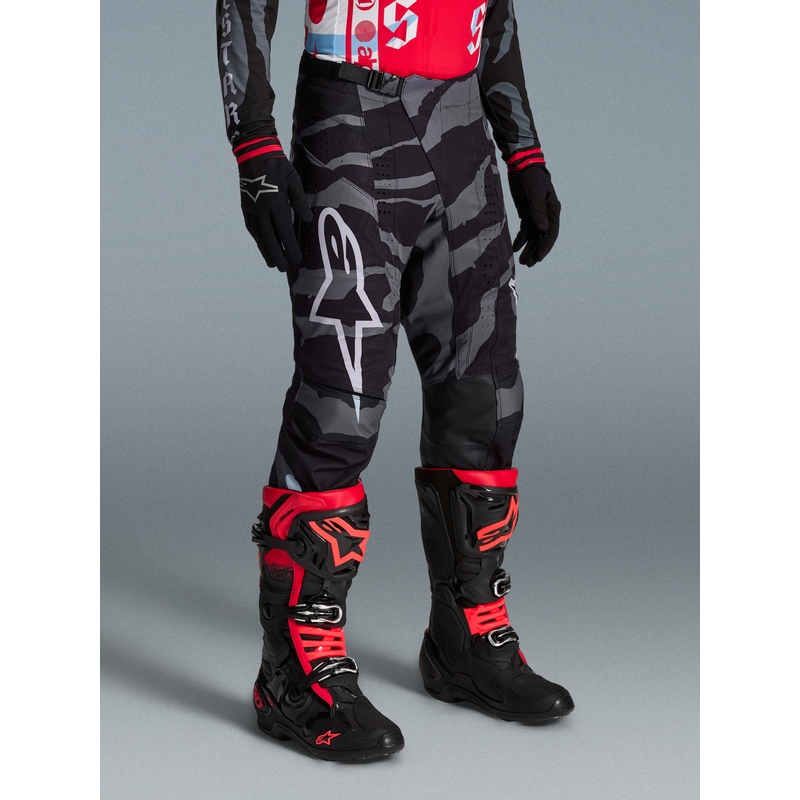 Alpinestars Techstar limitált kiadás Beast Coast motokrossz nadrág szürke-fekete-narancssárga