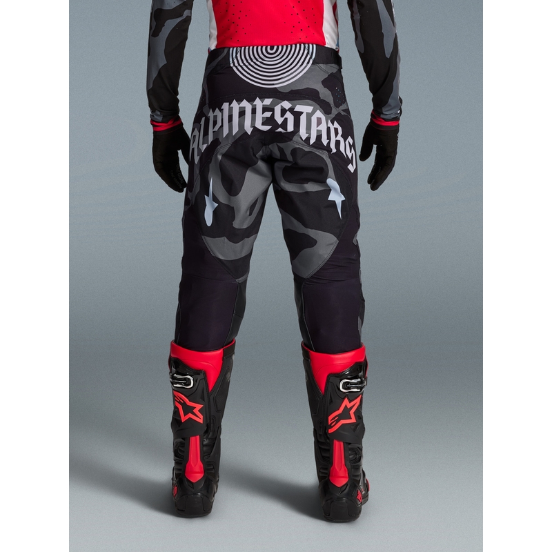 Alpinestars Techstar limitált kiadás Beast Coast motokrossz nadrág szürke-fekete-narancssárga