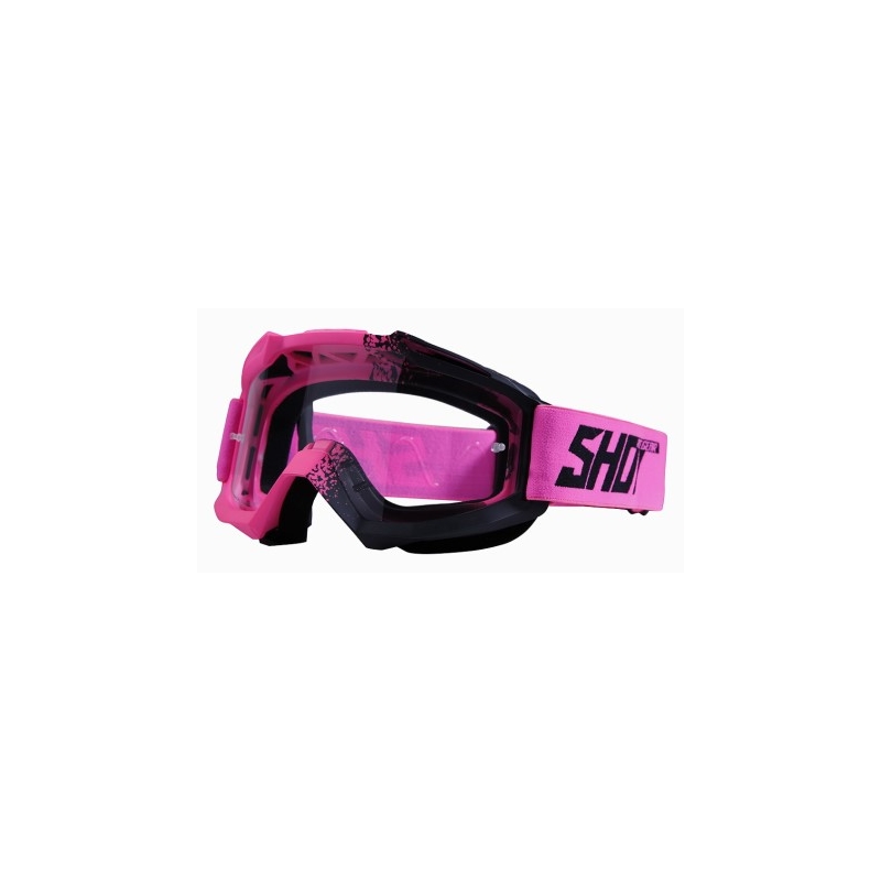 Motocross szemüveg shot Assault Fusion Fluo Pink