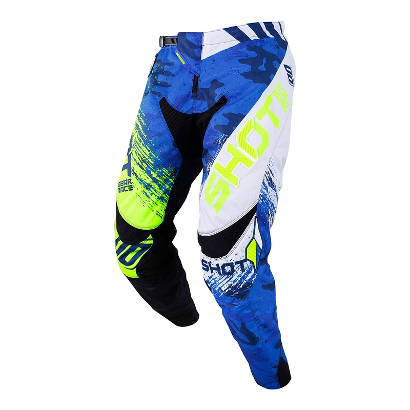 Motocross nadrág Shot CONTACT Counter kék-fluo sárga