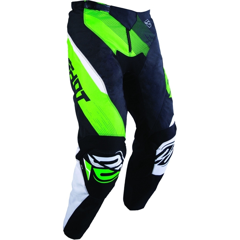 Motocross nadrág Lövés DEVO Ultimate fekete-fluo zöld