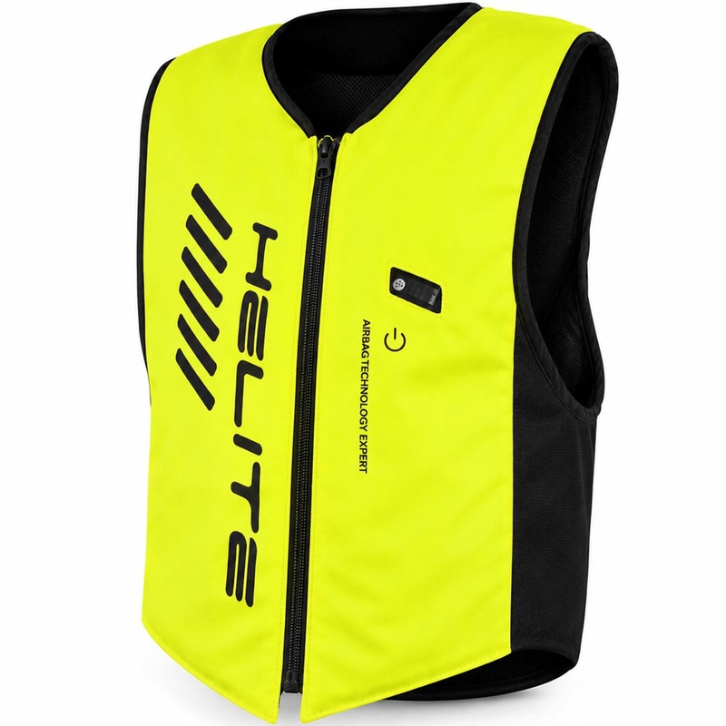 Helite Double Turtle Hivis légzsák mellény zöld-sárga