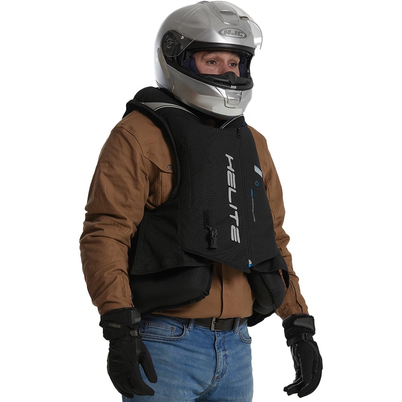 Helite Double Turtle Hivis légzsák mellény zöld-sárga