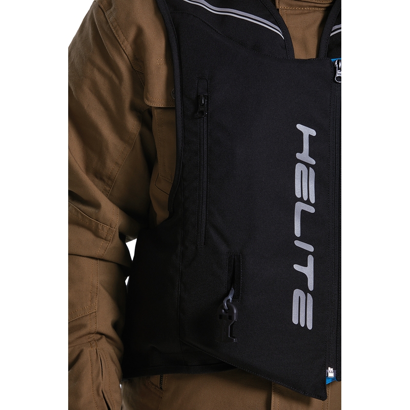 Helite Double Turtle Hivis légzsák mellény zöld-sárga