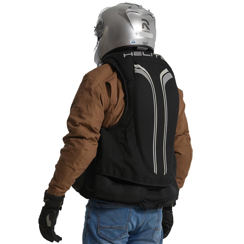 Helite Double Turtle Hivis légzsák mellény zöld-sárga