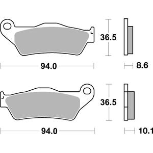 Fékbetét BREMBO 07BB2809 CC ROAD