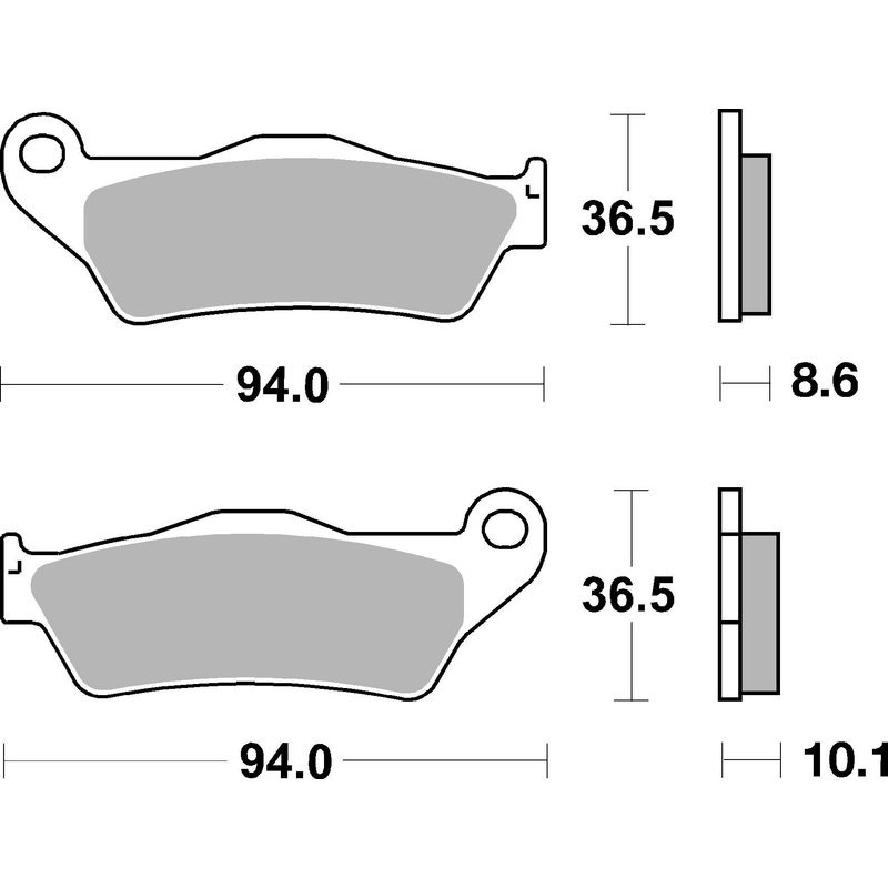 Fékbetét BREMBO CC ROAD
