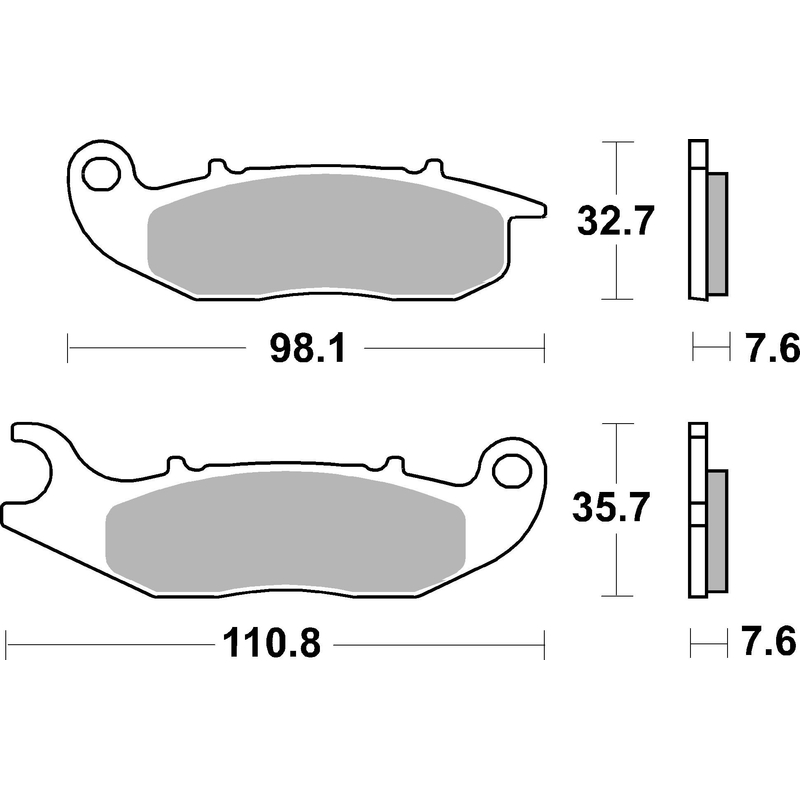 Fékbetét BREMBO CC ROAD
