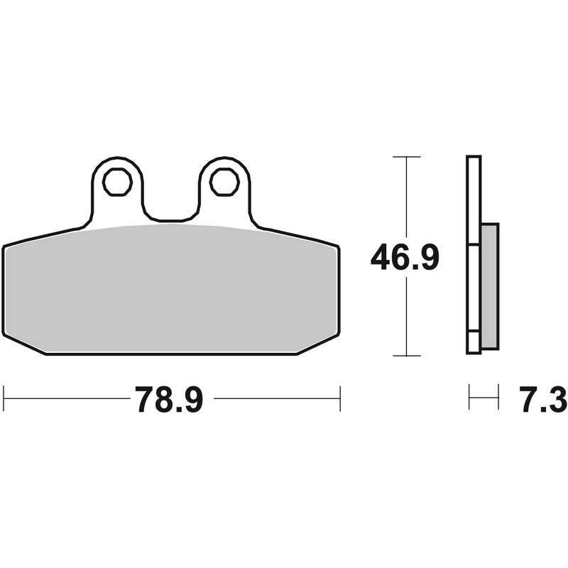Fékbetét BREMBO CC ROAD