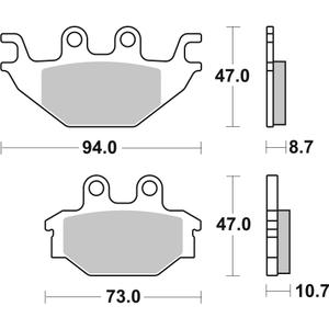 Fékbetét BREMBO 07GR5209 CC ROAD