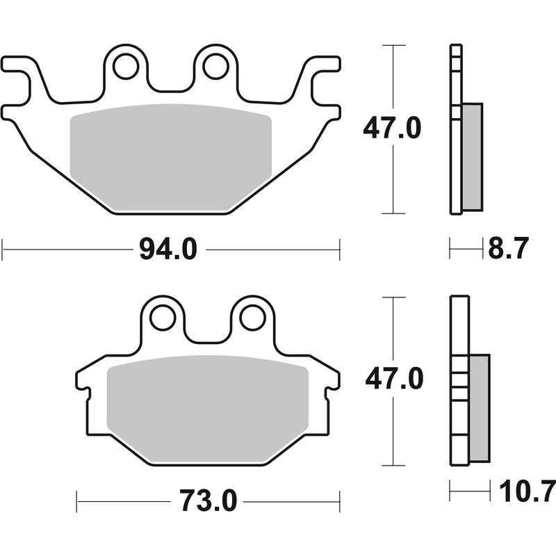 Fékbetét BREMBO CC ROAD