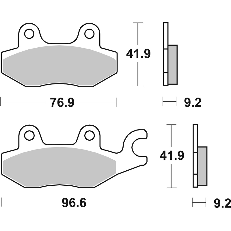 Fékbetét BREMBO CC ROAD