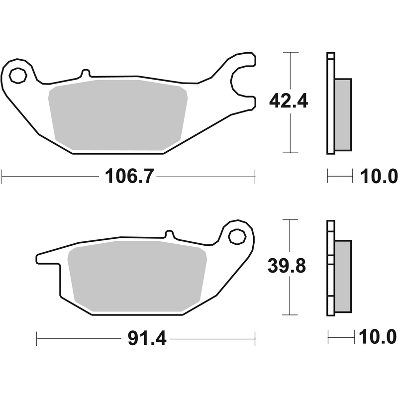 Fékbetét BREMBO CC ROAD