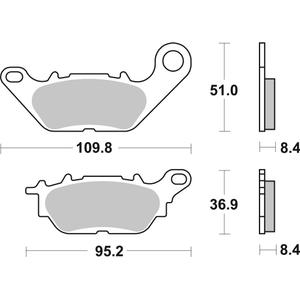 Fékbetét BREMBO 07YA28CC CC ROAD