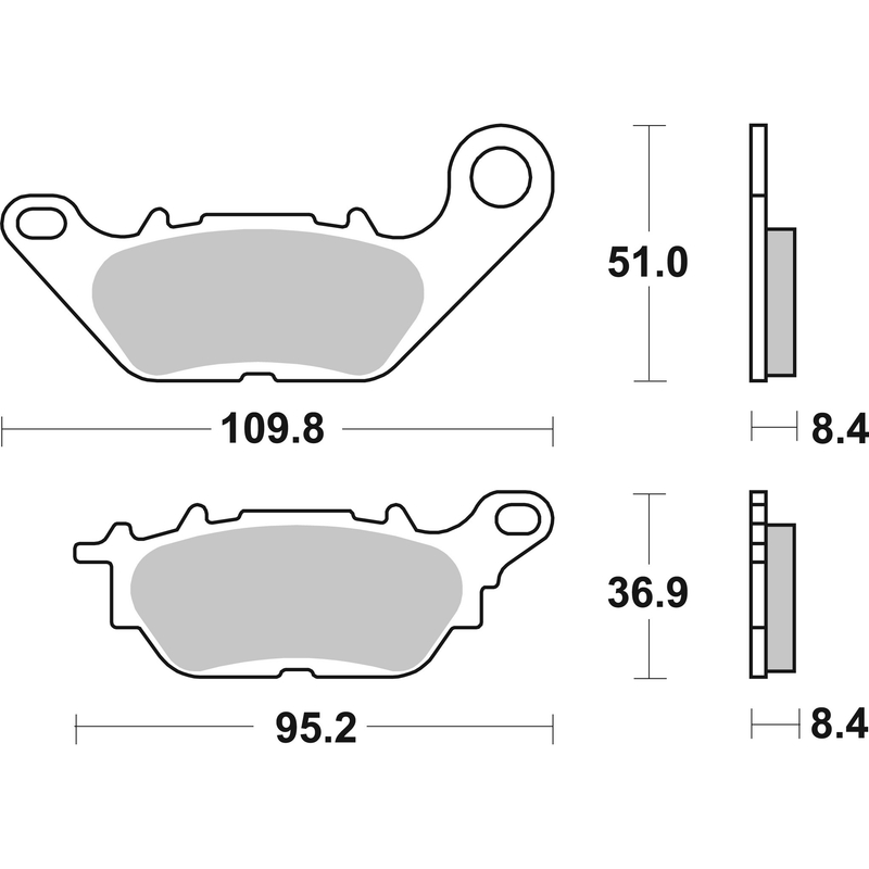 Fékbetét BREMBO CC ROAD