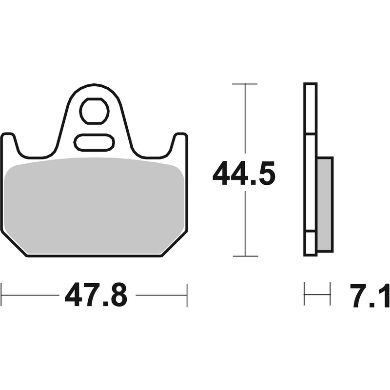 Fékbetét BREMBO CC ROAD