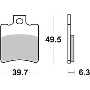 Fékbetét BREMBO 07002 CC SCOOTER