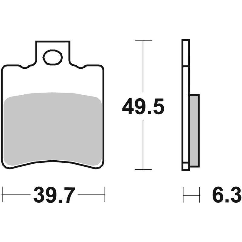 Fékbetét BREMBO CC SCOOTER