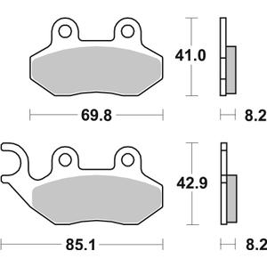 Fékbetét BREMBO 07005 CC SCOOTER