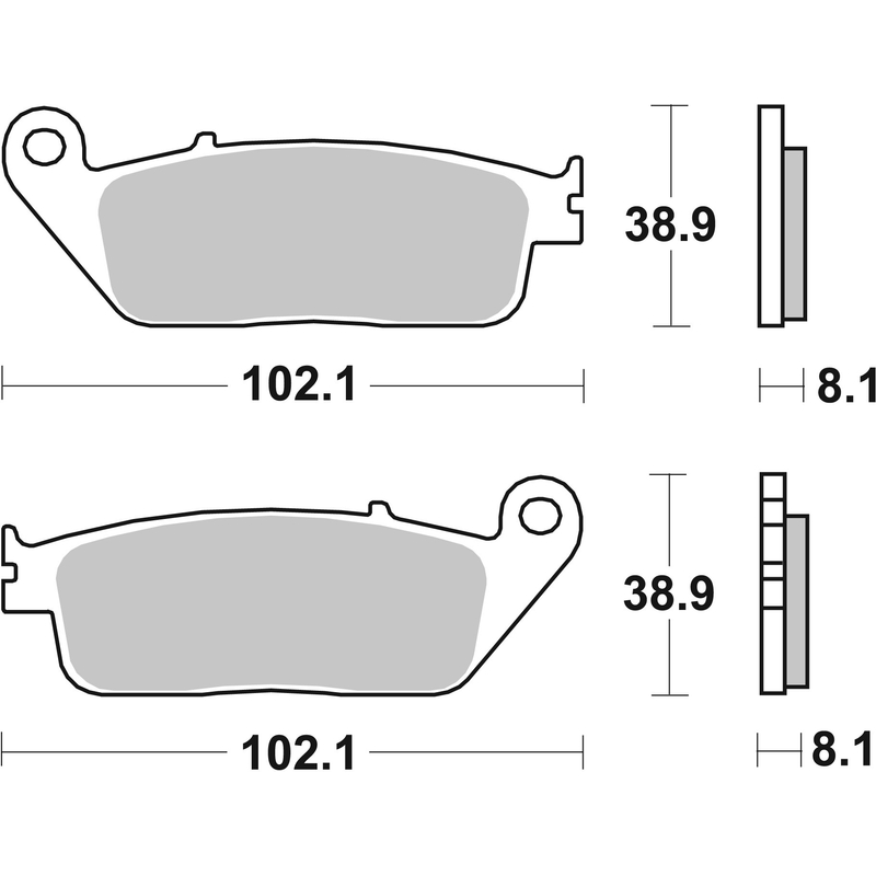 Fékbetét BREMBO CC SCOOTER