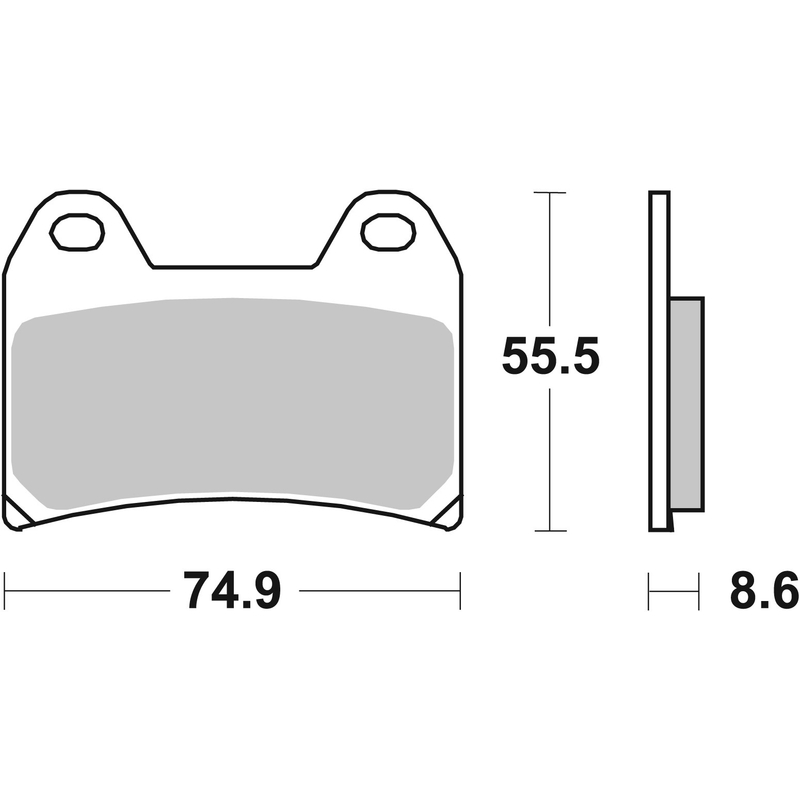 Fékbetét BREMBO CC ROAD