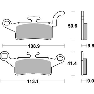 Fékbetét BREMBO 07093 CC SCOOTER