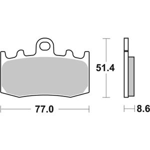 Fékbetét BREMBO 07BB26SA