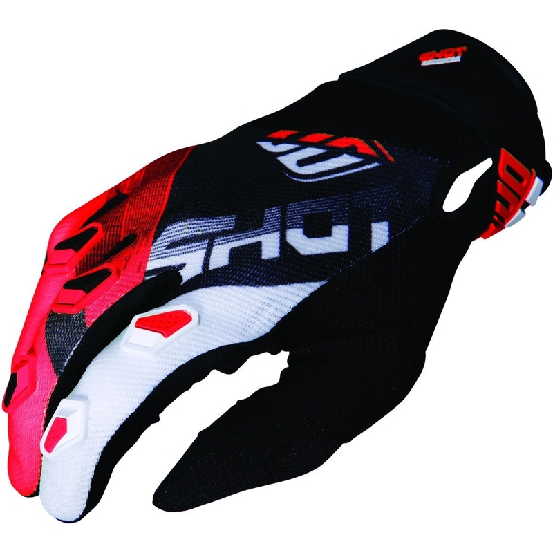 Motocross kesztyűk lövése DEVO Ultimate Black-Red Sale kiárusítás