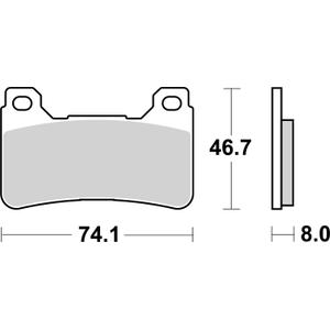 Fékbetét BREMBO 07HO50SA
