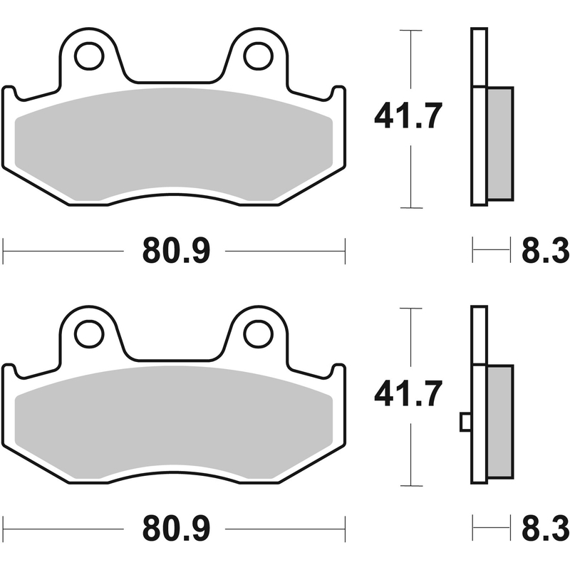 Fékbetét BREMBO részére SUZUKI AN 250 Burgman 2004-2006, SUZUKI AN 400 Burgman 2001-2006