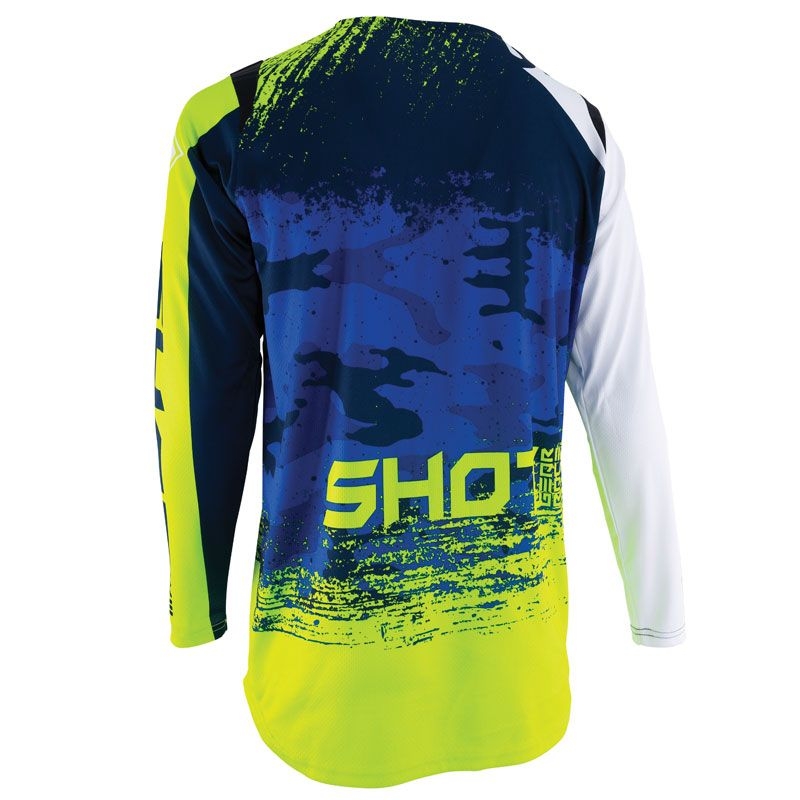 Motocross mez Shot CONTACT Counter kék-fluo sárga