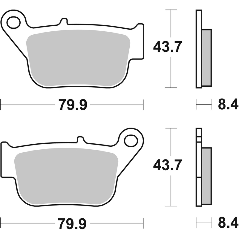 Fékbetét BREMBO CC SCOOTER részére YAMAHA YP 250 X-MAX 2014-2016