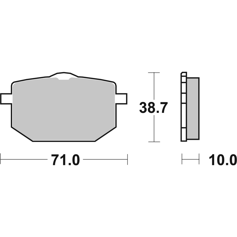 Fékbetét BREMBO részére YAMAHA TT 600 1989, YAMAHA XT 600 Z Tenere 1987-1990