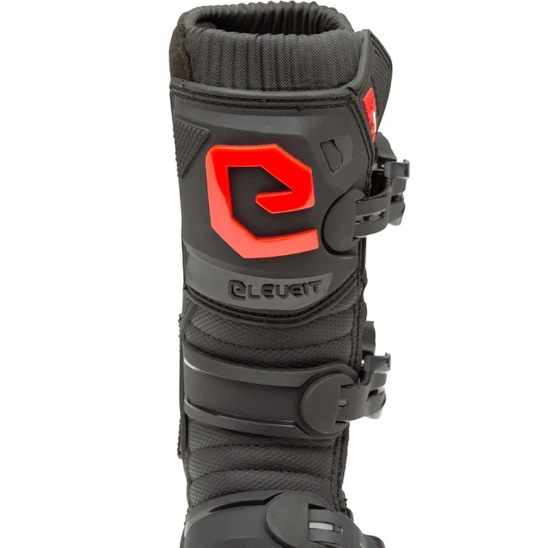 Eleveit X-Peak gyerek motokrossz csizma fekete-piros