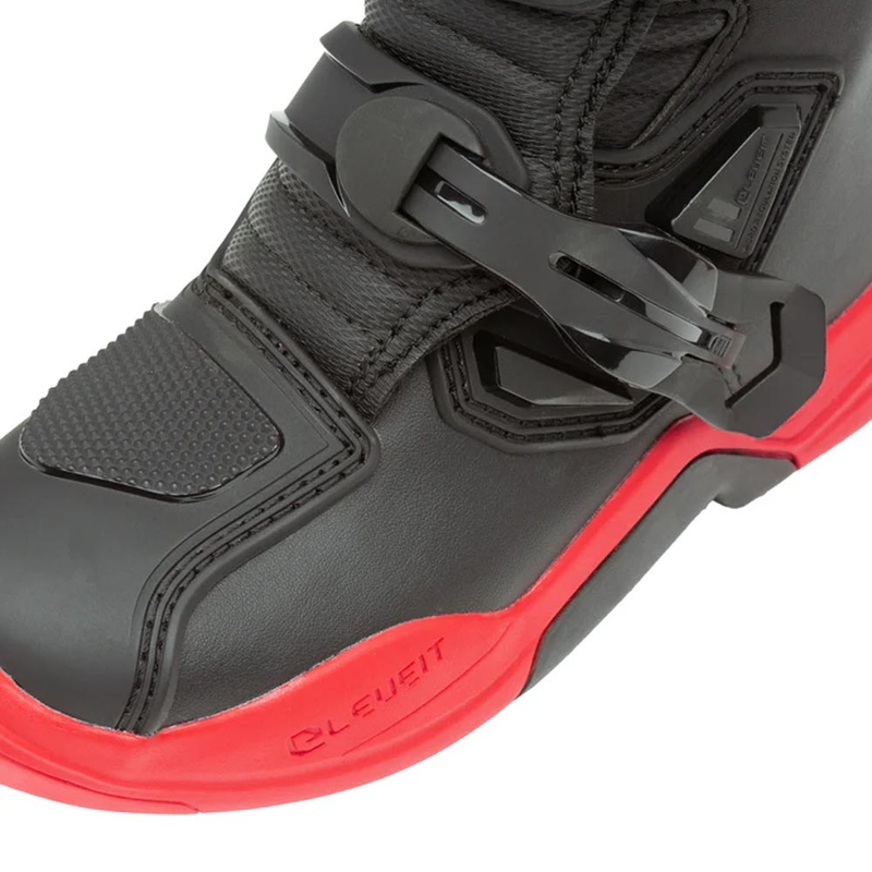 Eleveit X-Peak gyerek motokrossz csizma fekete-piros