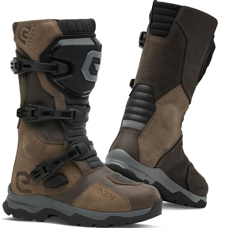 Eleveit X Land ADV E-Dry motoros cipő barna