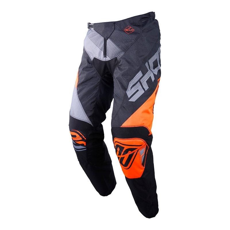 Gyerekek Motocross nadrág lőtte a DEVO Ultimate Black-Fluo Orange akciót kiárusítás