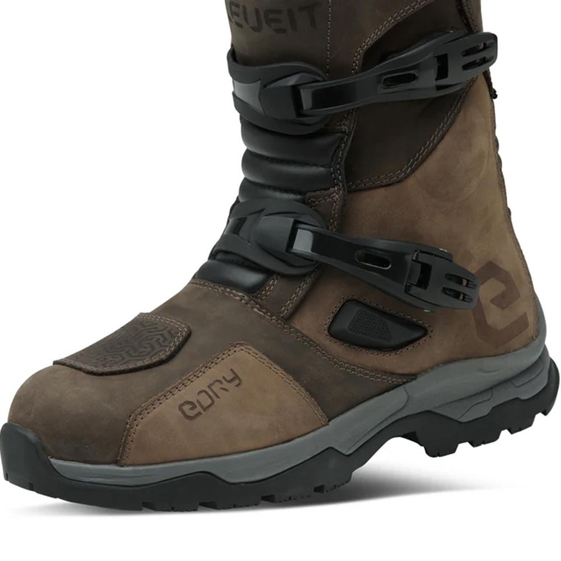 Eleveit X Land ADV Low E-Dry motoros cipő barna