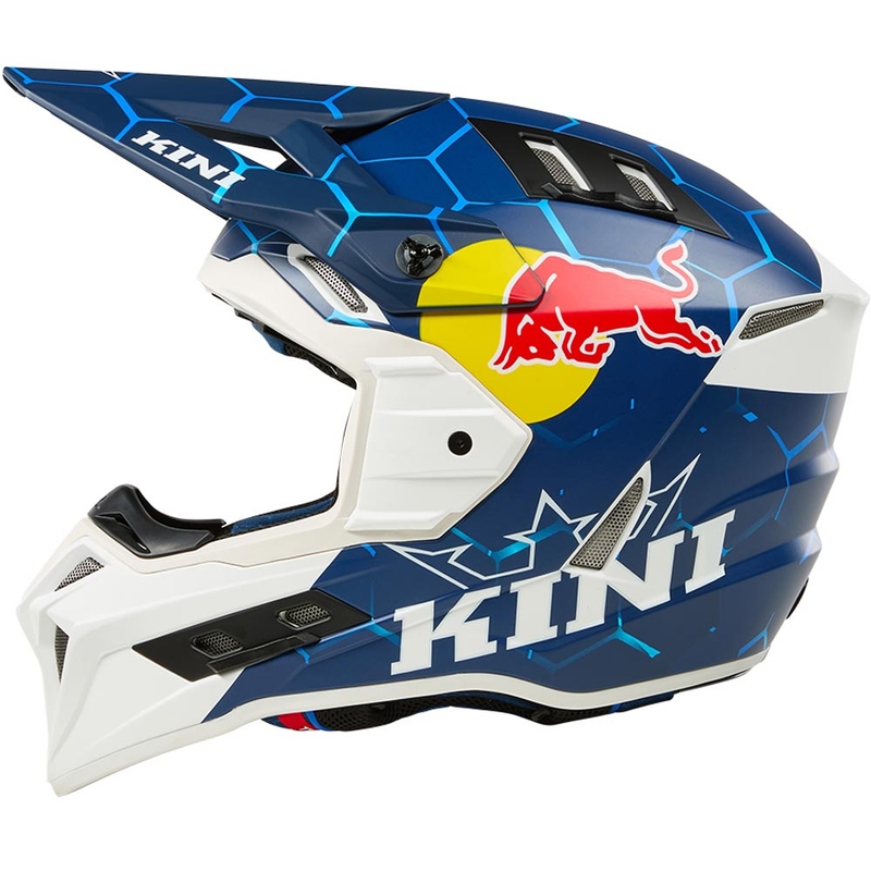 KINI Red Bull EXC motokrossz bukósisak kék-fehér